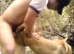 Bestiality porn with dog that takes his HARD peen
